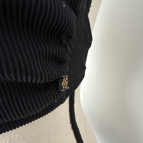 La Vie en Rose Aqua Black Swimsuit Top S - Picture 3 of 4